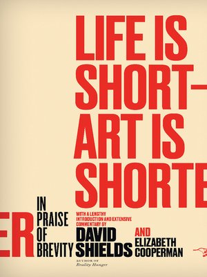cover image of Life Is Short ? Art Is Shorter
